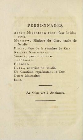 274, Personnages