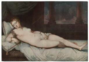 Ruhende Venus (nach der "Venus von Urbino" von Tizian)