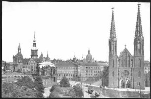 Dresden. Königliches Schloss und Sophienkirche