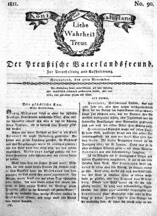 No. 90., vom 9ten November