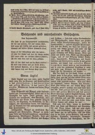 Belehrende und unterhaltende Geschichten.