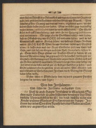 Von den Irrthümern ...