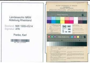 Entnazifizierung Karl Panke , geb. 02.10.1890 (Schirrmeister)