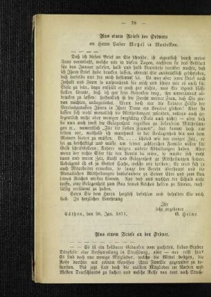 Aus einem Briefe des Ordners : an Herrn Pastor Wetzel in Mandelkow