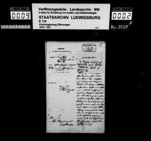 Schuldenwesen der Schulgemeinde Eckartsweiler