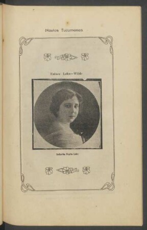 Enlace Lobo - Wilde - [Retrato de Señorita Pepita Lobo]