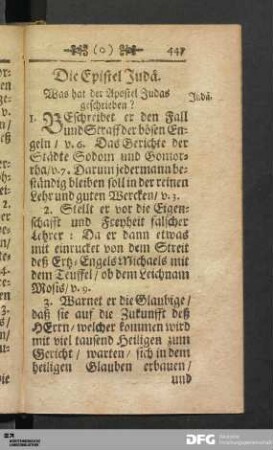 Die Epistel Judä.