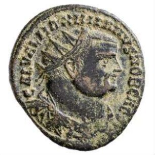 Münze, Follis (Follaro), 296 - 297 n. Chr.