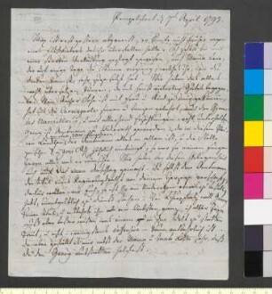 Brief von Jacobi, Friedrich Heinrich; Jacobi, Helene Elisabeth an Goethe, Johann Wolfgang von