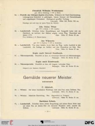 Gemälde neuerer Meister (Nr. 89-202)