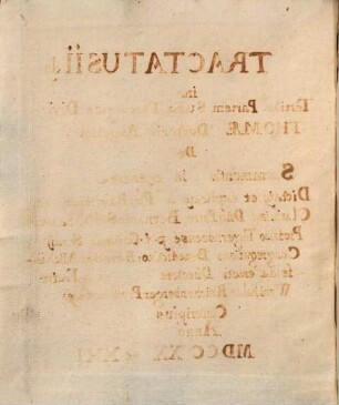 Tractatus de sacramentis in genere et de primis tribus sacramentis - BSB Clm 28025