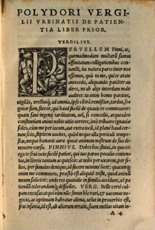 (Polydori Vergilii Urbinatis) dialogorum, De patientia et eius fructu libri II, De vita perfecta lib. I, De veritate et mendacio lib. I, De prodigiis lib. III