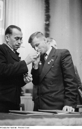Pawel Bykow und Erich Wirth