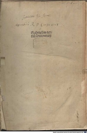 Gabriel super primo sententia[rum], 3