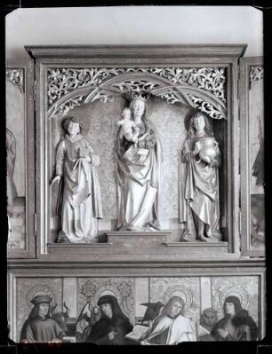 St. Annakapelle; Flügelaltar nach der Restaurierung, innen und aussen