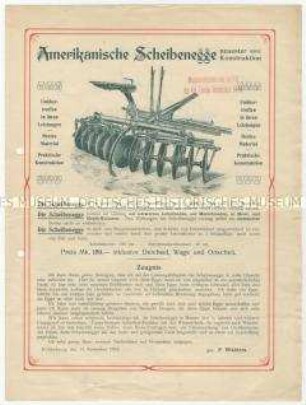 Amerikanische Scheibenegge