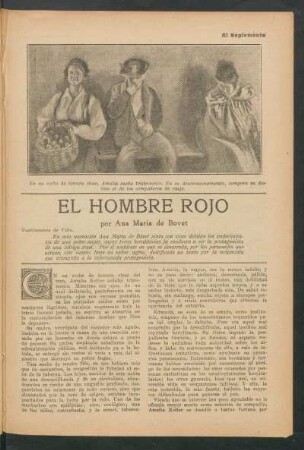 El hombre rojo : Ilustraciones de Villa.