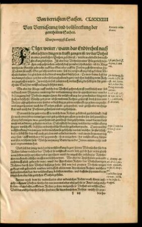 Von Verrichtung und vollstreckung der geurtheilten Sachen. Das zwentzigst Capitel.