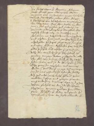 Graf Philipp von Eberstein trifft mit den Erben des Jörg Wolf von Straßburg ein Abkommen bezüglich einer Schuld seines Vetters, des Grafen Johann Jakob von Eberstein, über eine Schuld von 2.000 fl.