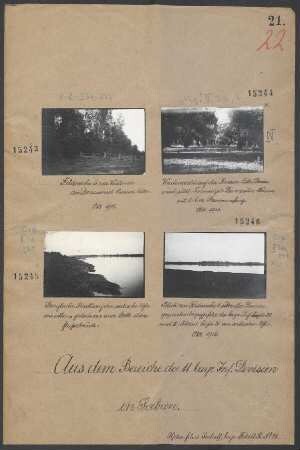 In Serbien: Feldwache 5 am Westende der Donauinsel Russin-Ada Okt. 1915