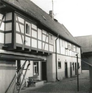 Dresden-Kaditz, Altkaditz 30. Dreiseithof (1. H. 19. Jh.), Wohnstallhaus