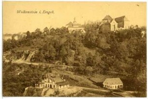 Wolkenstein. Kirche und Schloss