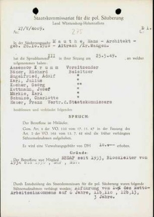 Mauthe, Hans