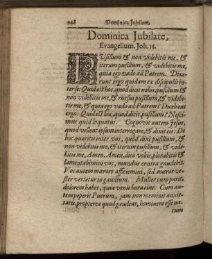 Dominica Jubilate, Evangelium, Joh.16.