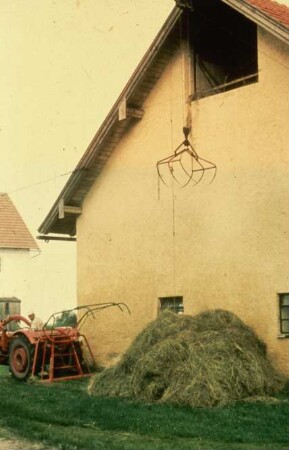 Fotografie: Futtererntetechnik, Heu, Siloschwanz, Greiferanlage