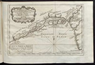 Karte von dem Meerbusen Benin und einem Stücke der Küste von Guinea von dem Fluße Volta bis an das Vorgebirge Formosa[...] = Carte du Golfe de Benin et Partie de la Côte de Guinée Depuis la Riviere de Volta Jusqu´au Cap Formosa.