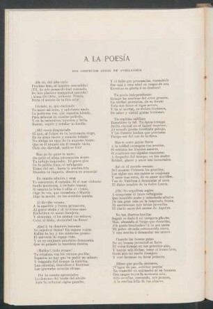 A la poesía. [Poesía]