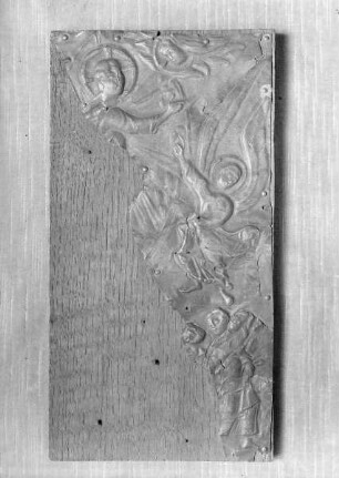 Fragment eines Reliefs mit der Himmelfahrt Christi