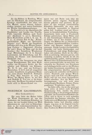 4: Friedrich Gauermann : (ein Gedenkblatt)