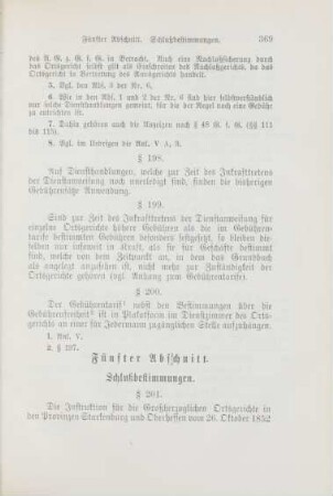 Fünfter Abschnitt. Schlußbestimmungen