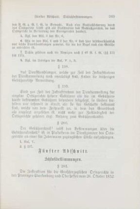 Fünfter Abschnitt. Schlußbestimmungen