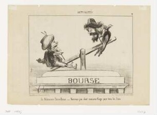 La Balançoire Turco-Russe, Blatt 2 der Folge „Actualités“, in: „Le Charivari“, Paris 1853