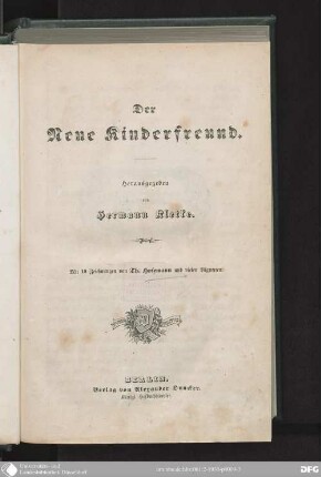 [1]: Der neue Kinderfreund
