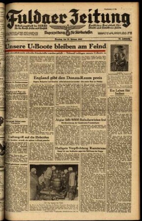 Ausgabe vom Dienstag, den 23. Februar 1943.