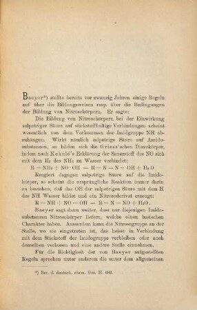 Über die Einwirkung salpetriger Säure auf Amidine und über Phenyltetrazolsäure