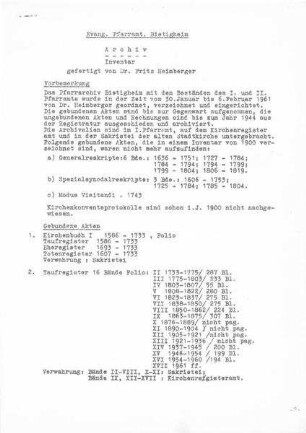 Archivinventar 1961