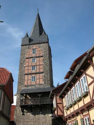 Quedlinburg - Schreckensturm : Der Schreckensturm. Aufgenommen in Quedlinburg ca. 2004