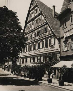 Baden-Würtemberg. Esslingen. Das Fachwerkhaus Alfred Kielmeyer Kolonialwaren - auch Kielmeyer Haus, aus dem Jahr 1582