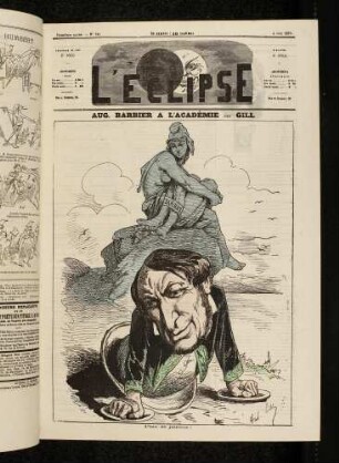 Aug. Barbier a l'Académie, par Gill