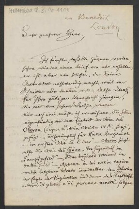 Brief an Julius Benedict : 17.03.1870