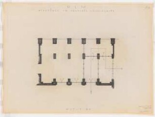 Reichsluftfahrtministerium, Berlin: Eingangshalle Q1L, Windfang: Grundriss 1:50