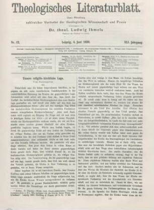177-184 Unsere religiös-kirchliche Lage