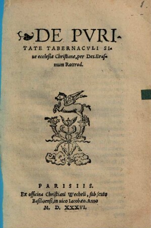 De puritate tabernaculi s. Eccl. Chr.