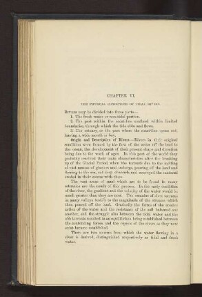 CHAPTER VI. THE PHYSICAL CONDITIONS OF TIDAL RIVERS.