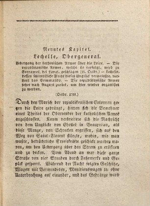 Die Kriege der Vendee, von 1792 bis 1796, 2.. Mit der Karte der Operationen der Vendee jenseit der Loire und dem Plane der Halbinsel Quiberon