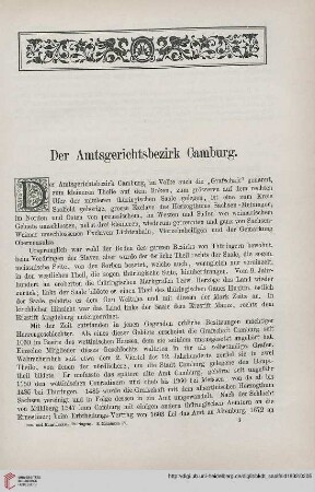 Der Amtsgerichtsbezirk Camburg